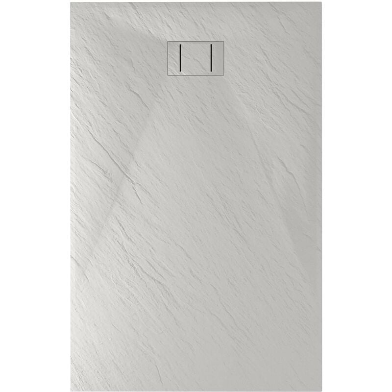 foto del prodotto piatto doccia bianco effetto pietra mod. blend 70x140 cm rettangolare