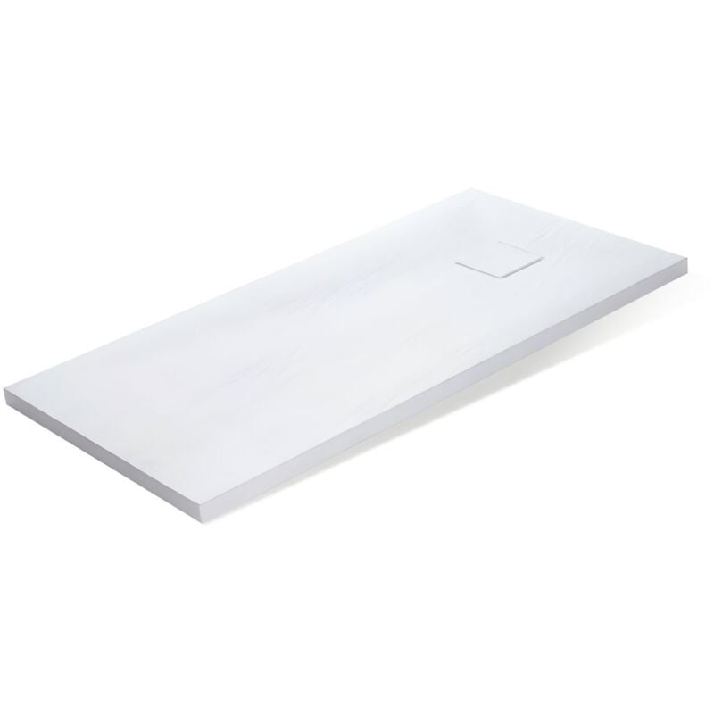 foto del prodotto piatto doccia bianco mineral marmo resina antiscivolo h4 cm misure l120 x p70 x h4 cm confezione 1