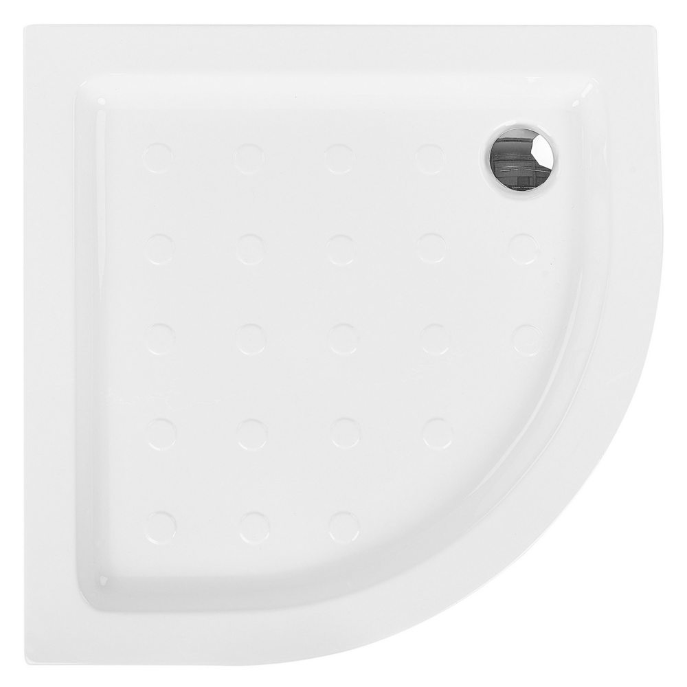 foto del prodotto piatto doccia con scarico acrilico bianco con abs 80 x 80 x 7 cm minimalista antiscivolo