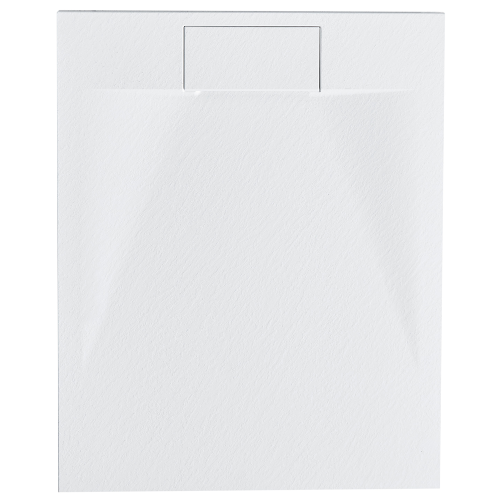 foto del prodotto piatto doccia con scarico bianco smc 80 x 100 x 3 cm effetto pietra naturale minimalista piatto doccia con scarico bianco smc 80 x 120 x 3 cm effetto pietra naturale minimalista
