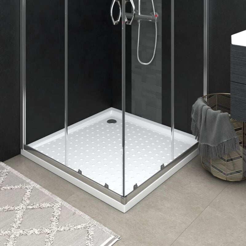 foto del prodotto piatto doccia con superficie puntinata bianco 90x90x4 cm in abs vidaxl