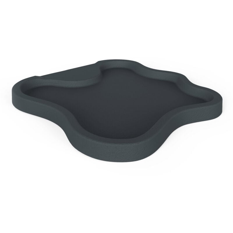 foto del prodotto piatto doccia da esterno giardino in polietilene hd arkema lake grigio antracite