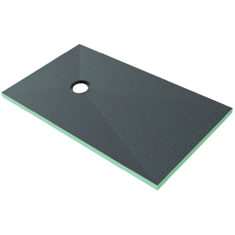 foto del prodotto piatto doccia da piastrellare tagliabile in estruso rigida polistirene isolamento per bagno dimensione 90x150x4 cm sifone piletta e tubo inclusi