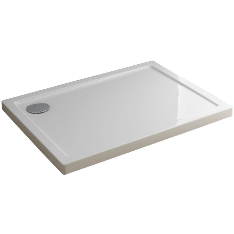 foto del prodotto piatto doccia five 80x120xh5,5cm bianco bordato in