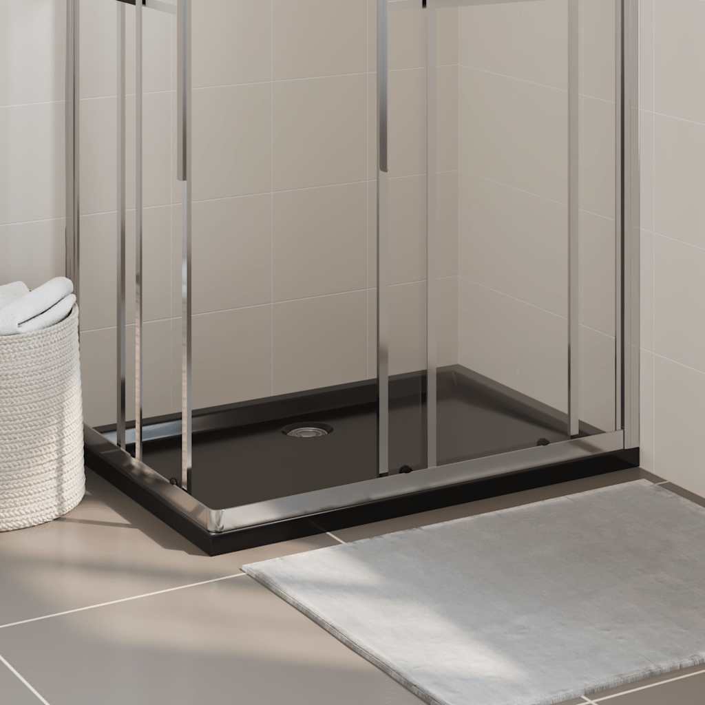 foto del prodotto piatto doccia in abs rettangolare nero 70x100 cm cod mxl 47677