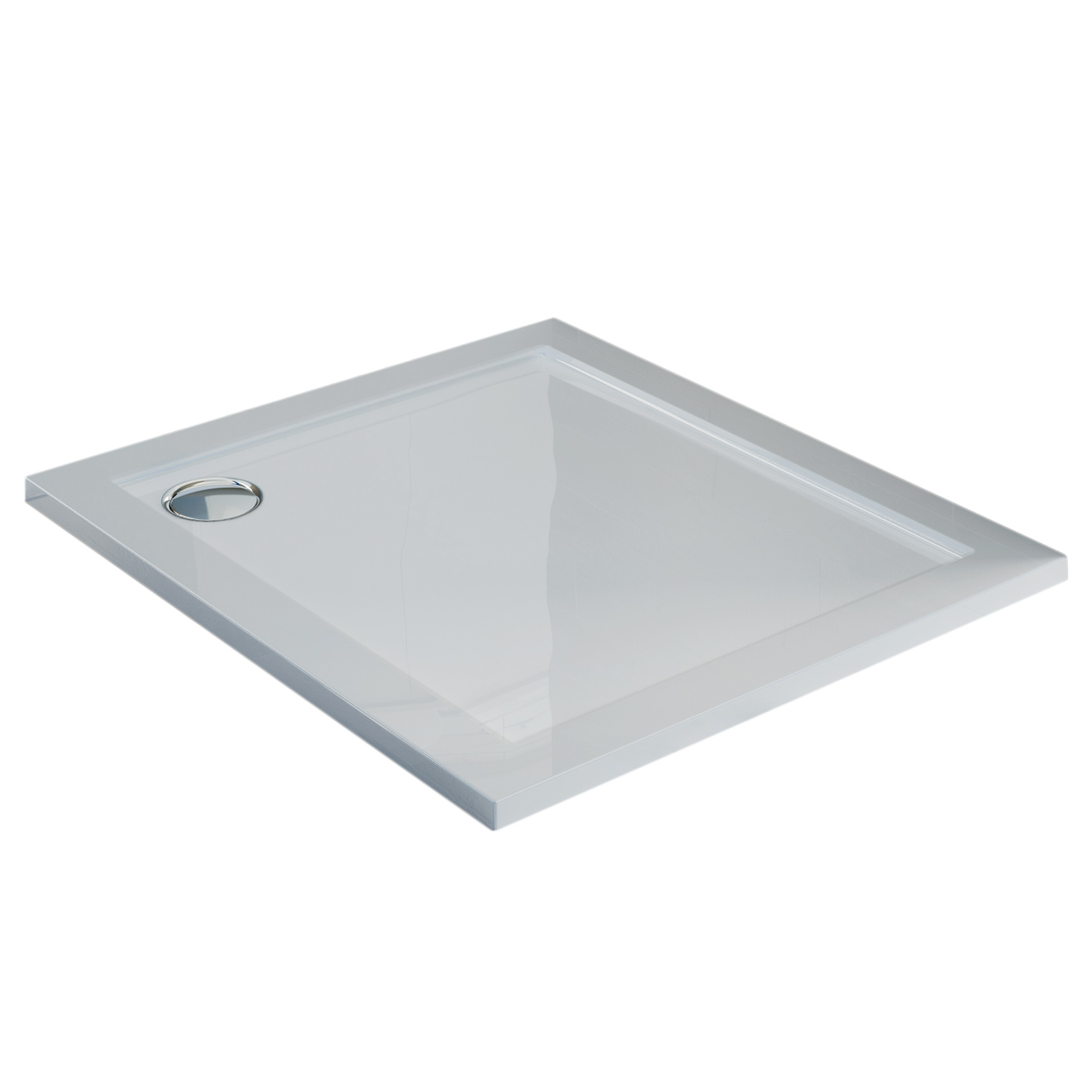 foto del prodotto piatto doccia in acrilico bordato bianco lucido mod. flower 70x70x4 cm quadrato