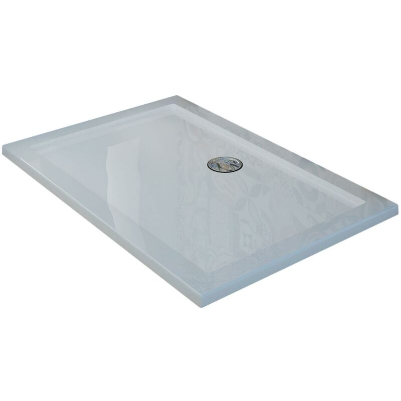 foto del prodotto piatto doccia in acrilico fosterberg floret 3 bianco lucido 80x120 cm