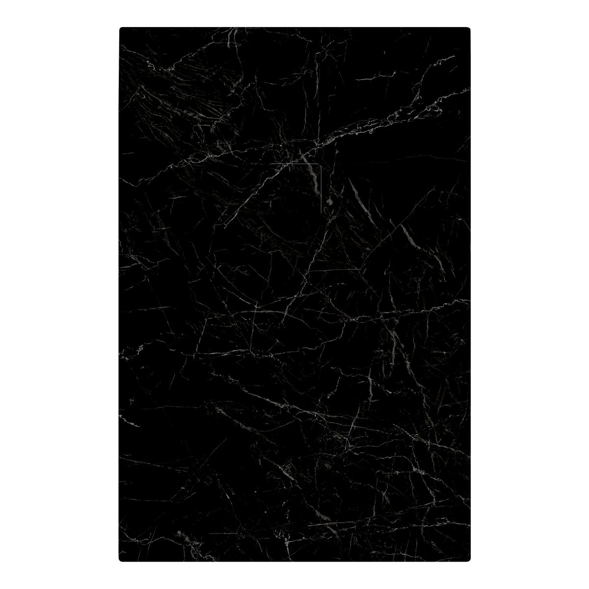 foto del prodotto piatto doccia in marmoresina 170x80 cm effetto marmo nero rock marquina svezia