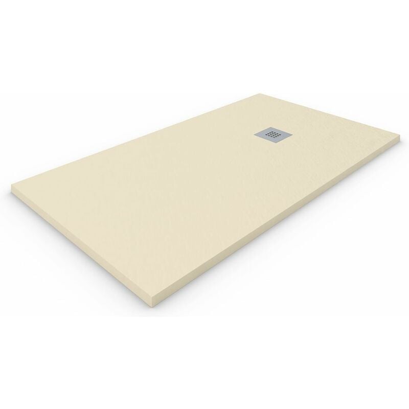 foto del prodotto piatto doccia in marmoresina extra piatto allstone tutte le taglie 6 colori valvola e griglia regalo crema ral. 1015 100x160 cm
