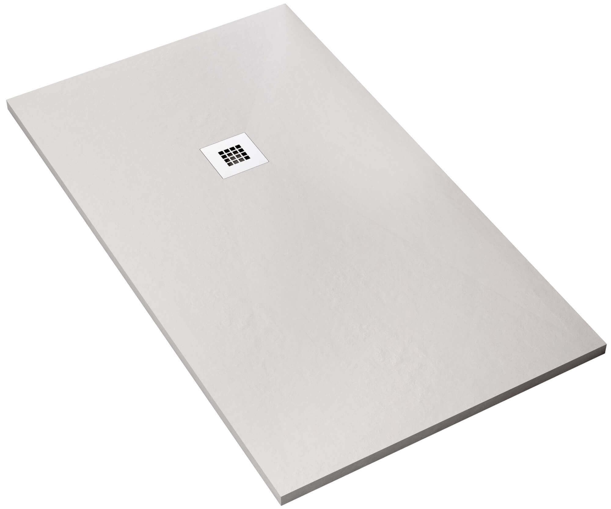 foto del prodotto piatto doccia in pietra 75x75 cm bonussi ardesia everest bianco