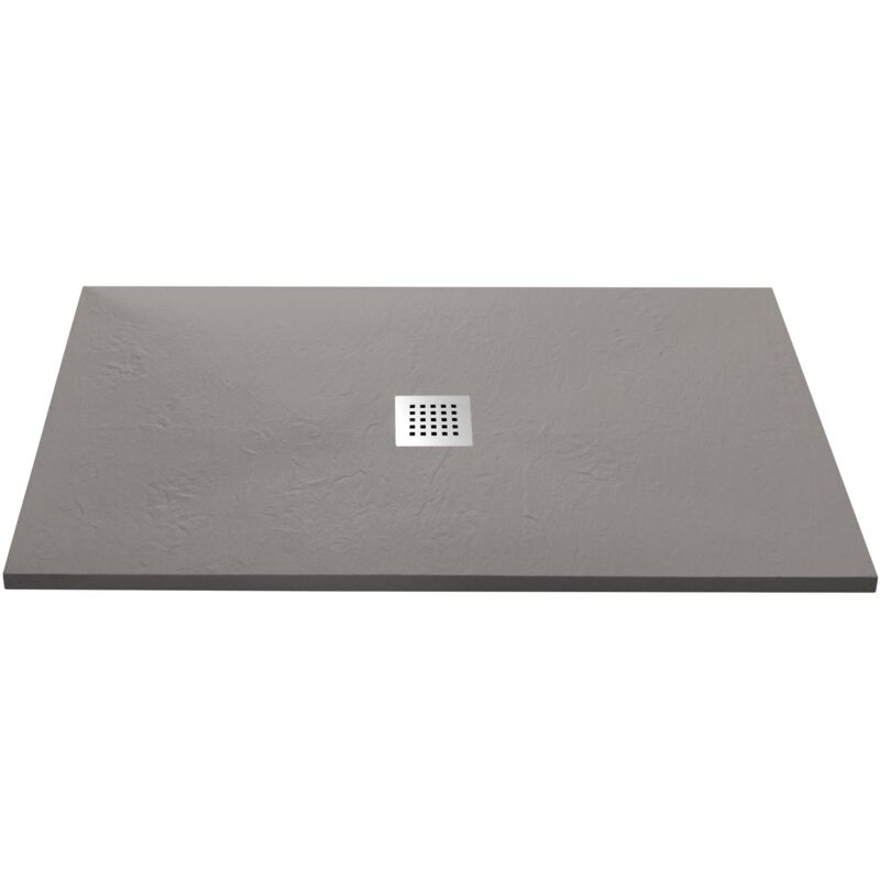 foto del prodotto piatto doccia in pietra 80x80 cm bonussi ardesia stone central tortora