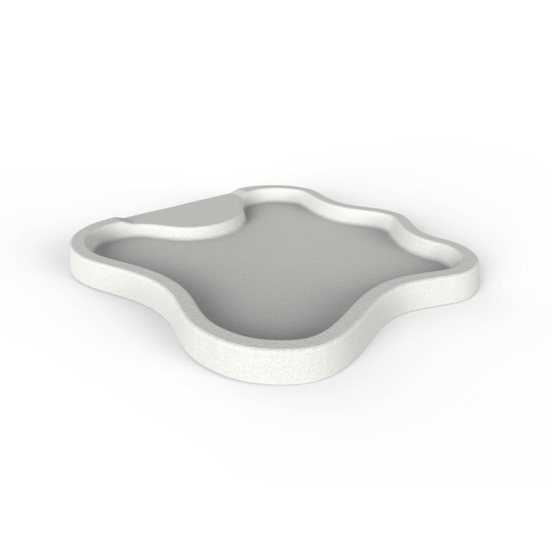 foto del prodotto piatto doccia in polietilene modello lake 107 x 103 cm colore bianco cv d108 9003