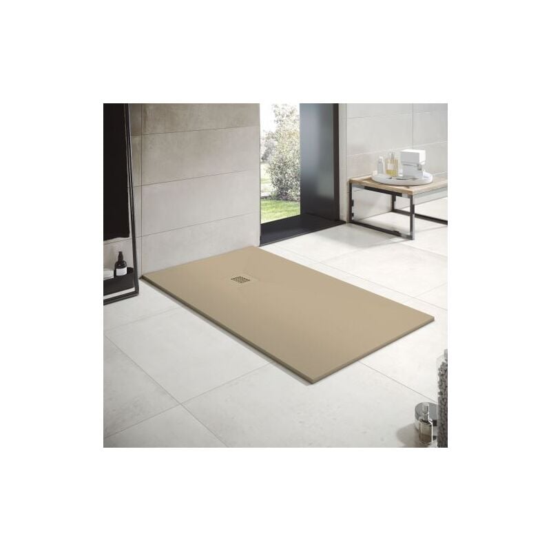 foto del prodotto piatto doccia in resina 70x70cm moka