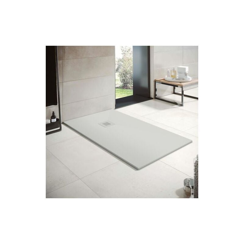 foto del prodotto piatto doccia in resina larghezza 70 arena ral 7035 70x80 cm