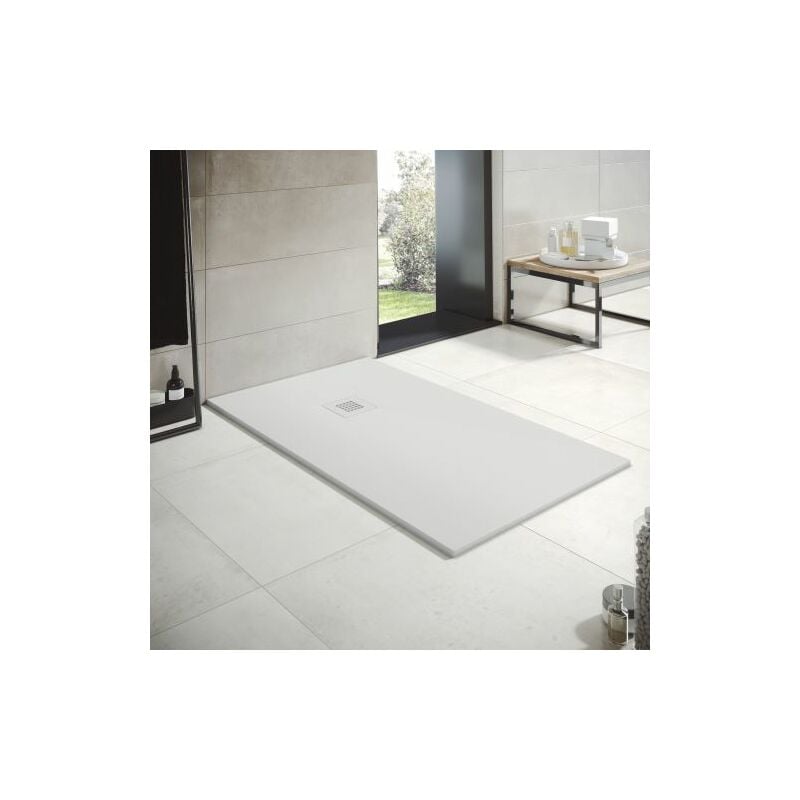 foto del prodotto piatto doccia in resina - larghezza 80 - bianco ral-9003 - 80x140 cm