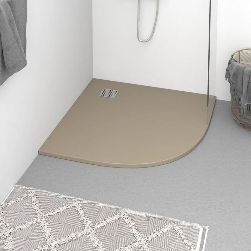 foto del prodotto piatto doccia in smc marrone 90x90 cm vidaxl