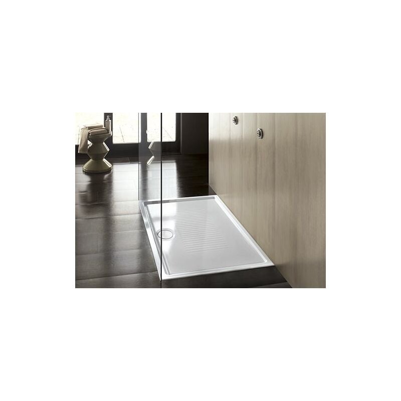 foto del prodotto piatto doccia lif h3 larghezza 80cm bianco hatria colore bianco lucido misure 80 x 120