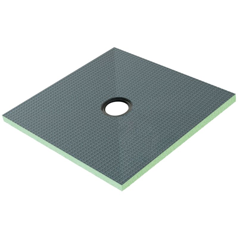 foto del prodotto piatto doccia pronto da piastrellare in estruso rigida polistirene tagliabile isolamento per bagno dimensione 80x80x4 cm