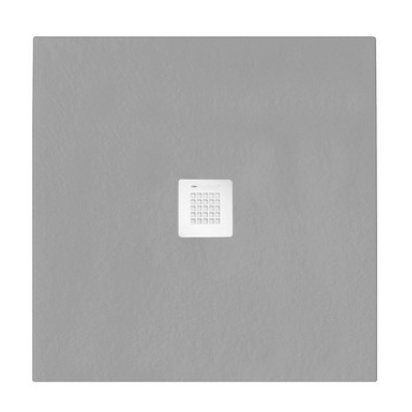 foto del prodotto piatto doccia quadrato 80x80 cm effetto pietra marmoresina stone quadrato grigio cemento francia