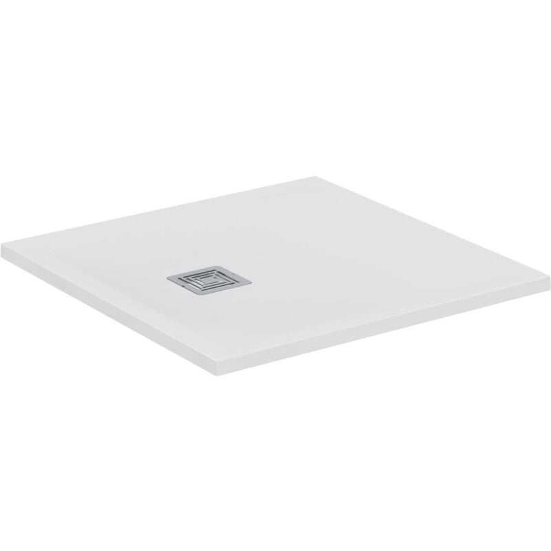 foto del prodotto piatto doccia quadrato ultra flat s effetto pietra bianco 80 x 80 cm
