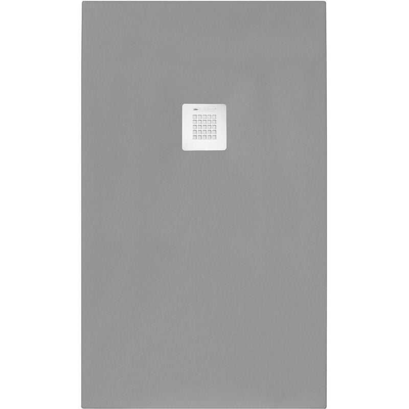 foto del prodotto piatto doccia rettangolare 120x160 cm effetto pietra marmoresina stone grigio cemento francia