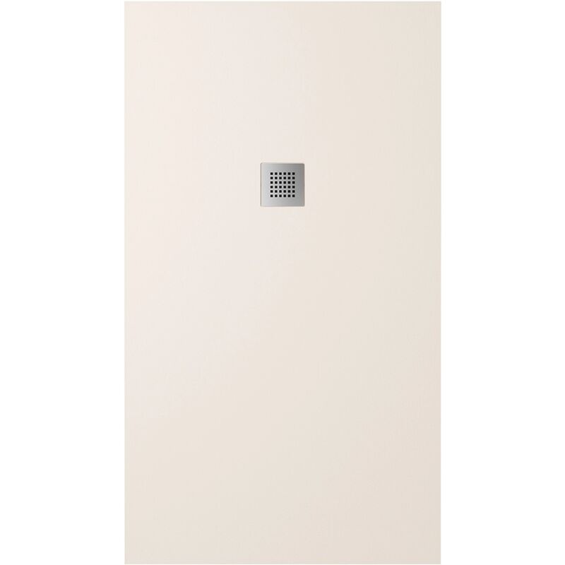 foto del prodotto piatto doccia rettangolare 70x140cm in marmoresina avorio effetto pietra altezza 2,5cm mod. kos