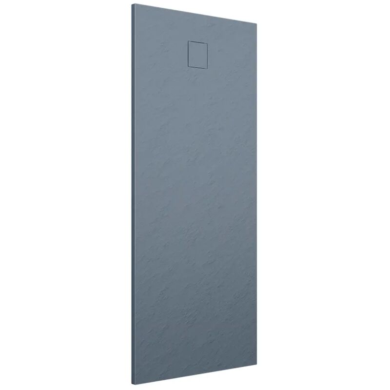 foto del prodotto piatto doccia rettangolare 70x160 cm in smc colore grigio effetto pietra tagliabile e antiscivolo altezza 2,6cm mod. samos
