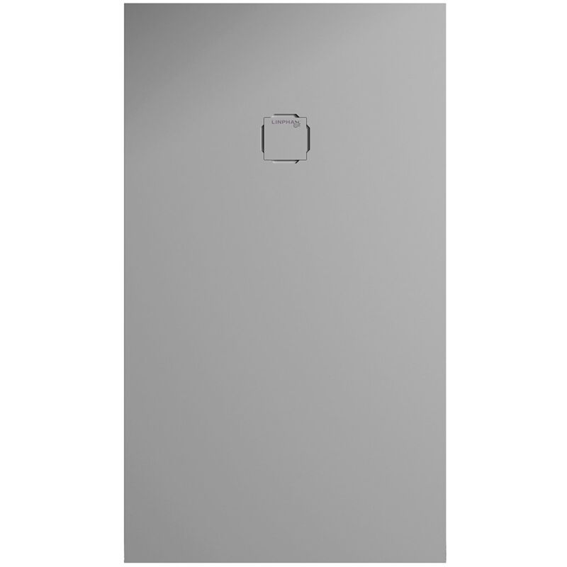 foto del prodotto piatto doccia rettangolare 90x120 cm effetto liscio marmoresina harmony cemento