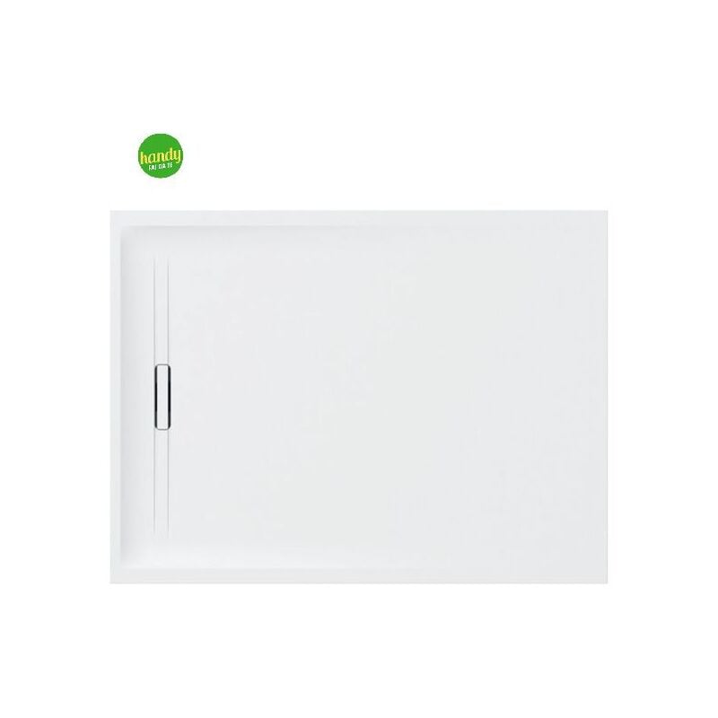foto del prodotto piatto doccia rettangolare effetto pietra bianco modello sestra h4 cm 70x100 geberit