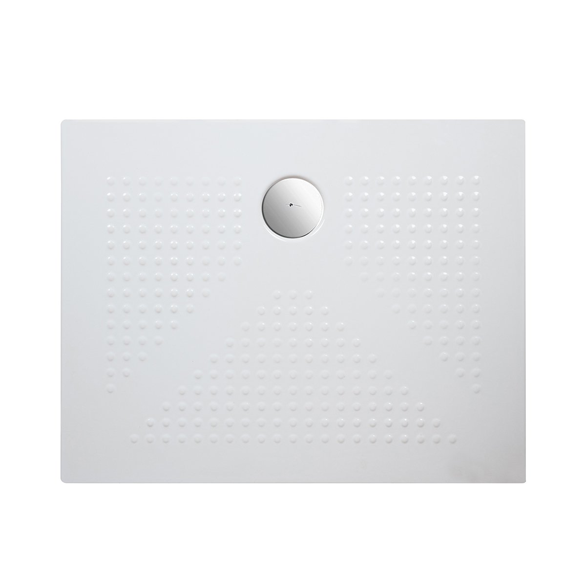 foto del prodotto piatto doccia rettangolare in ceramica 80x100 bianco lucido h 3.6 cm africa