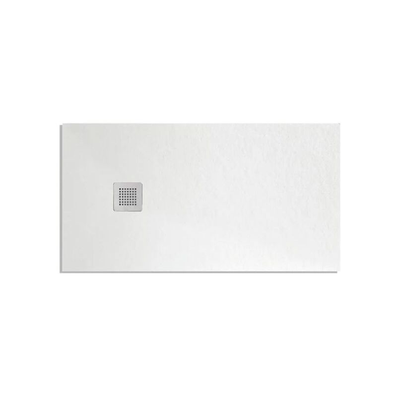 foto del prodotto piatto doccia rettangolare in marmoresina bianco modello stone free h2,8 cm 80x200 barbottina