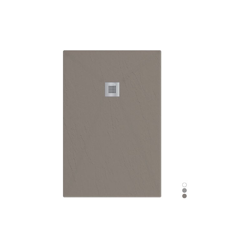 foto del prodotto piatto doccia rettangolare tortora 80x120 cm