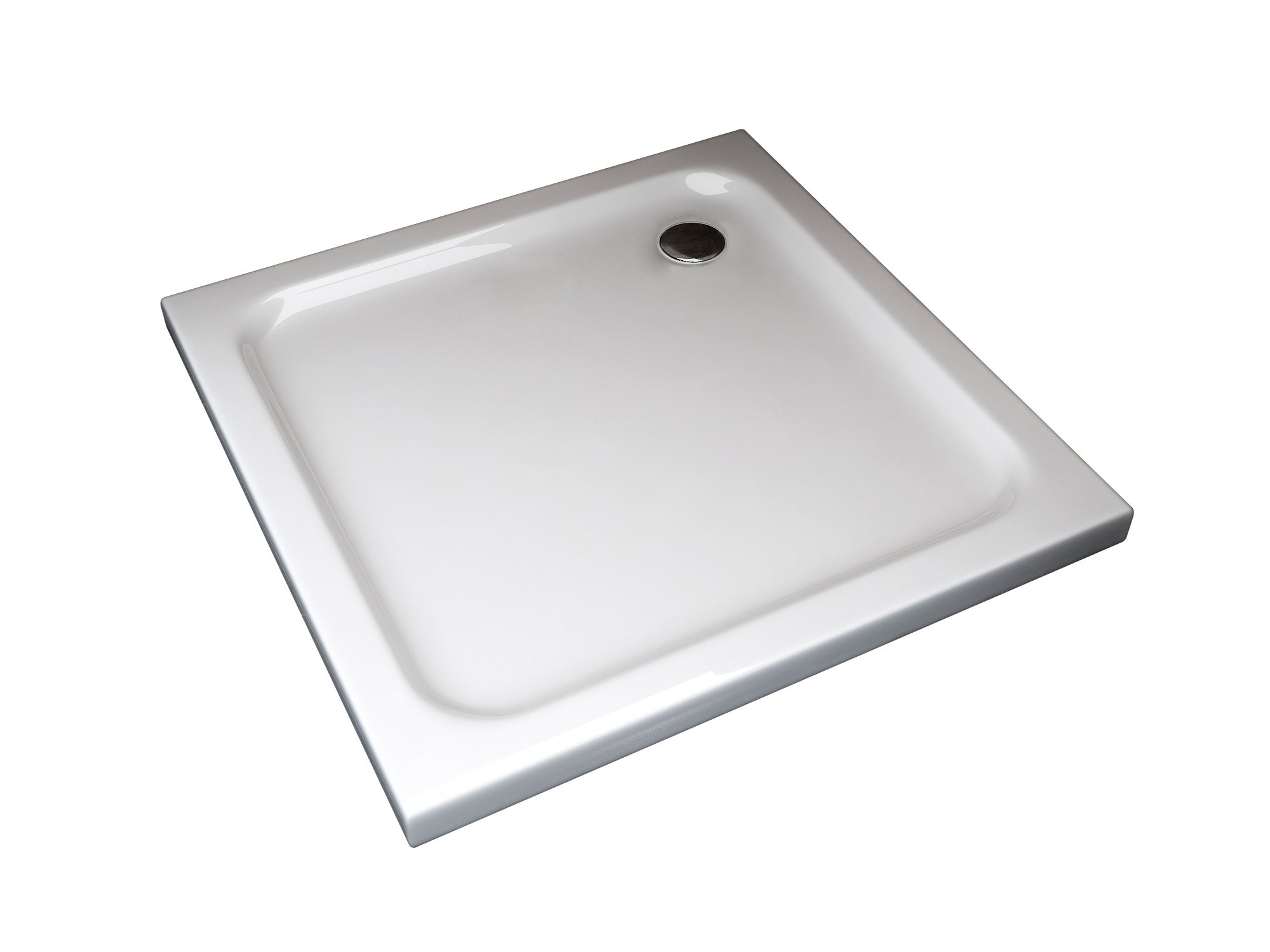 foto del prodotto piatto doccia ribassato quadrato in abs h 5cm con piletta inclusa 90x90