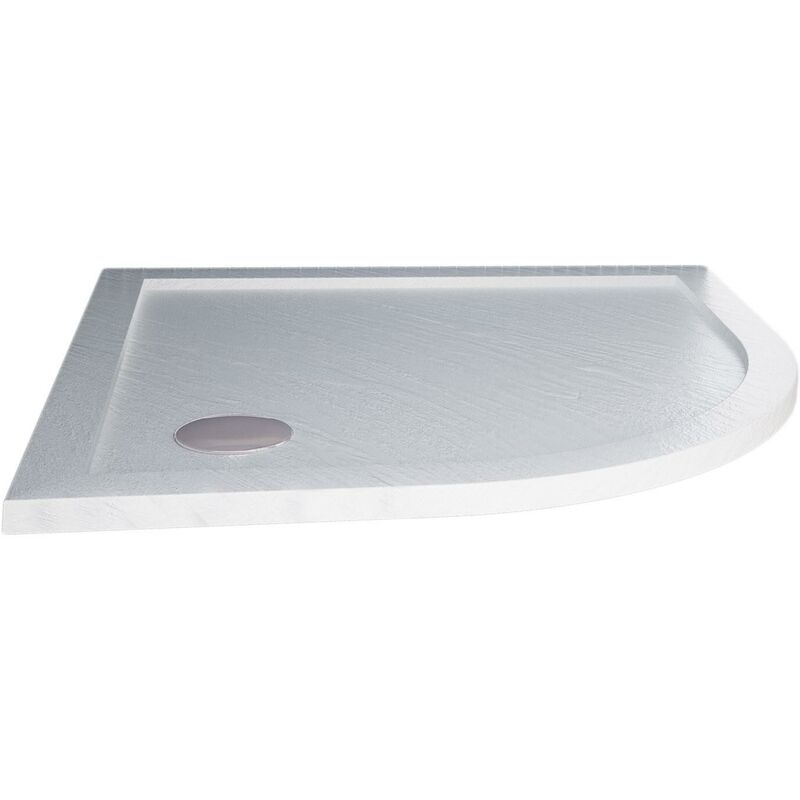 foto del prodotto piatto doccia semicircolare in acrilico fosterberg floret 4 bianco 80x80 cm