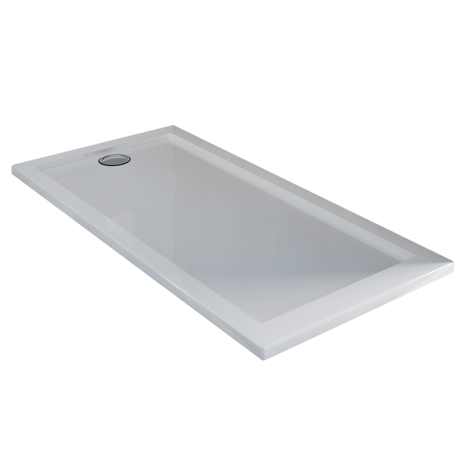 foto del prodotto piatto doccia slim 70x140x4 cm rettangolare acrilico bordato bianco lucido mod. flower