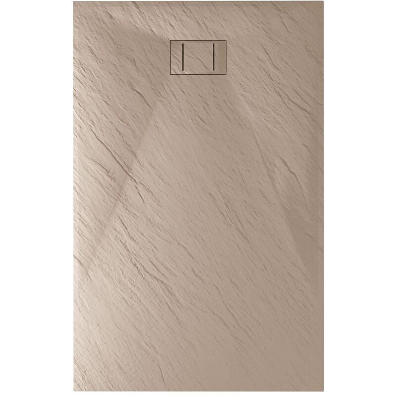 foto del prodotto piatto doccia tortora effetto pietra mod. blend 70x110 cm rettangolare