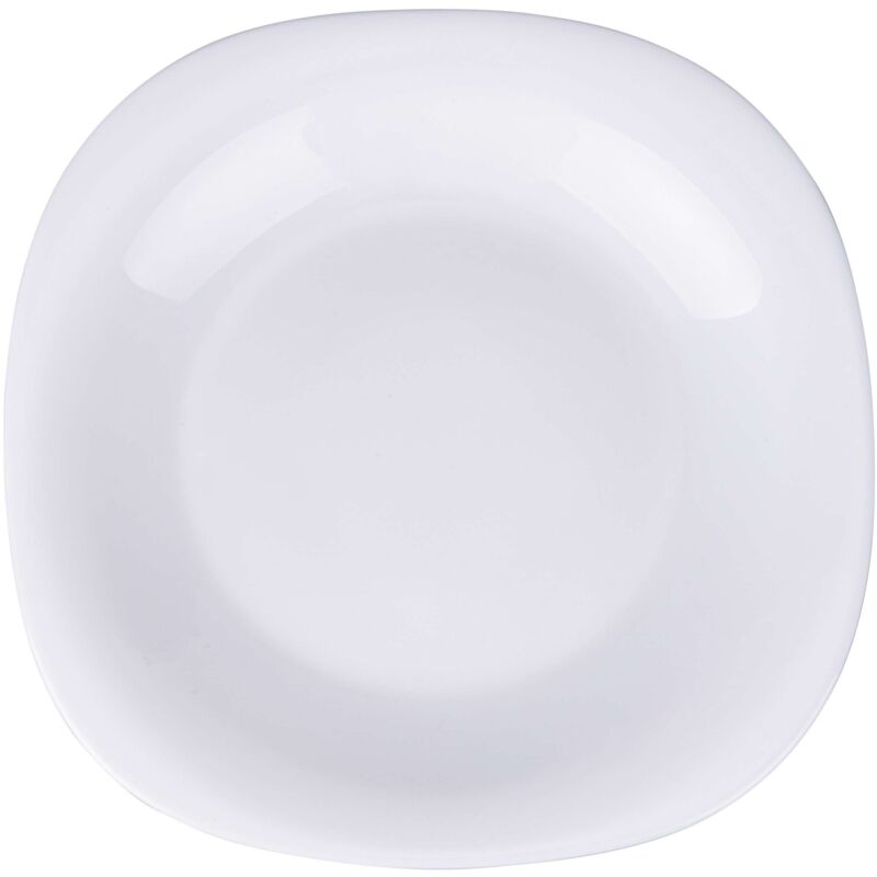 foto del prodotto piatto frutta opale bianco quadr d20 cm