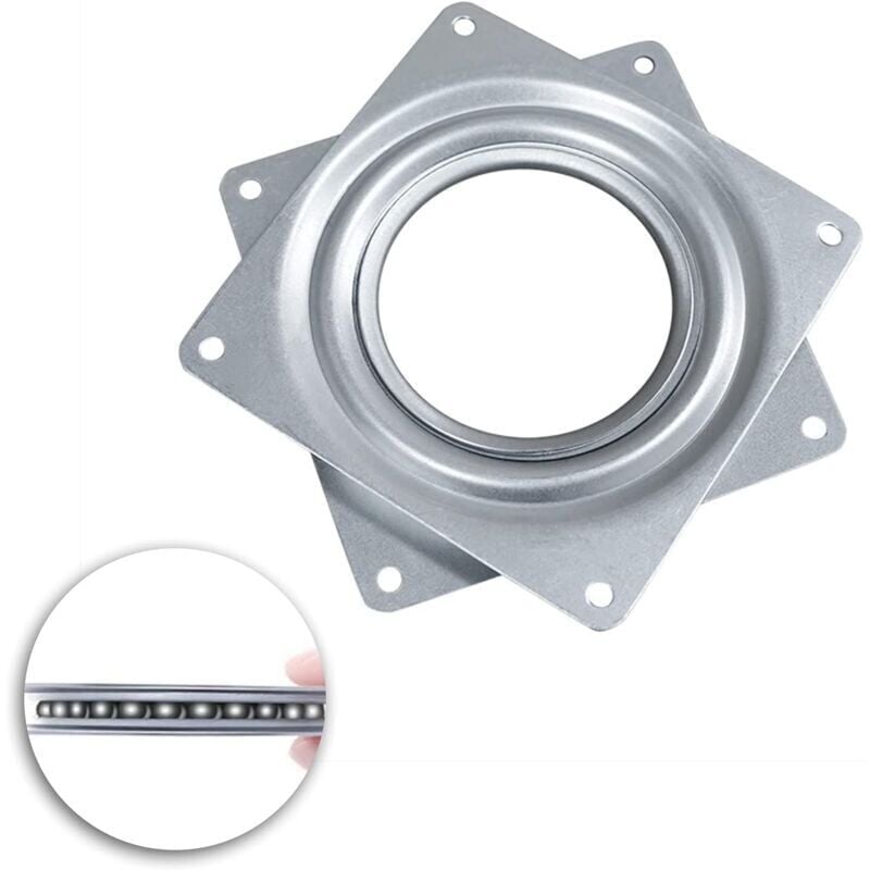 foto del prodotto piatto girevole con rotazione di 360 gradi piatto girevole quadrato con rotazione di 360 gradi piatto girevole con cuscinetti a sfera da 10 cm per