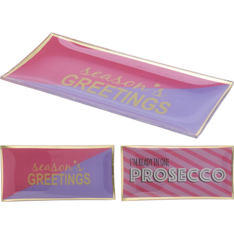 foto del prodotto piatto in vetro, 10x21cm, modello assortito, accessori tavola, cucina
