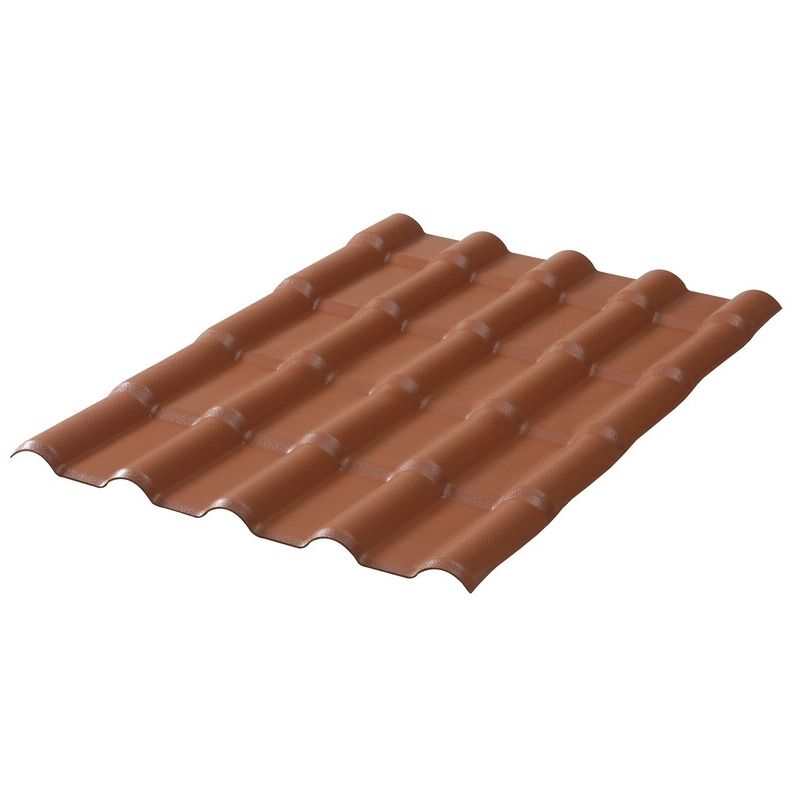 foto del prodotto piatto moderno in pvc imitazione piastrella in pvc 222 x 75 cm terracotta, l 75 cm, l 222 cm