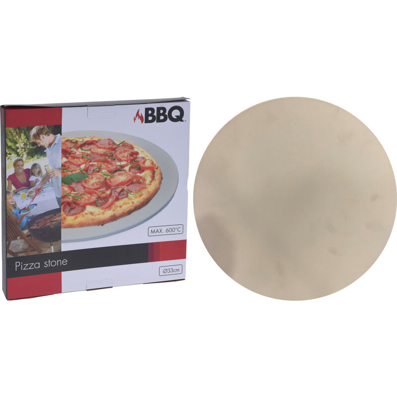 foto del prodotto piatto per pizza in pietra bbq 33cm color crema