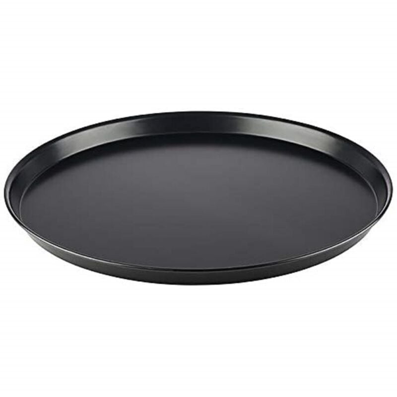 foto del prodotto piatto per pizza rotondo 50 48,4 x 2,5 cm - vassoio per pizza in piatto blu, non rivestito, lunga durata, per la cottura professionale della pizza