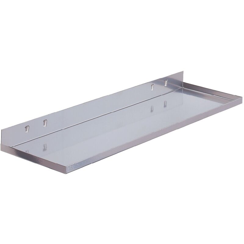 foto del prodotto piatto portaoggetti l445xp150mm color alluminio per lamiera forata rasterplan