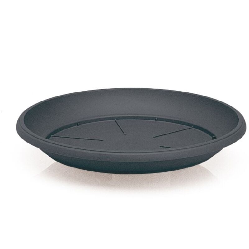 foto del prodotto piatto sottovaso similcotto diametro 40 cm antracite set 5 pezzi arca