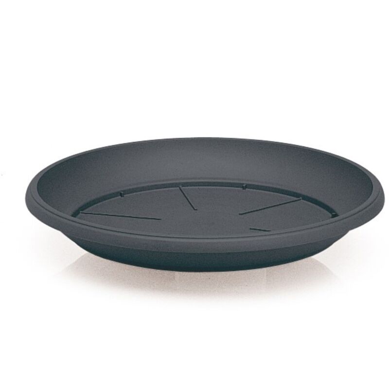 foto del prodotto piatto sottovaso similcotto diametro 50 cm antracite set 5 pezzi arca