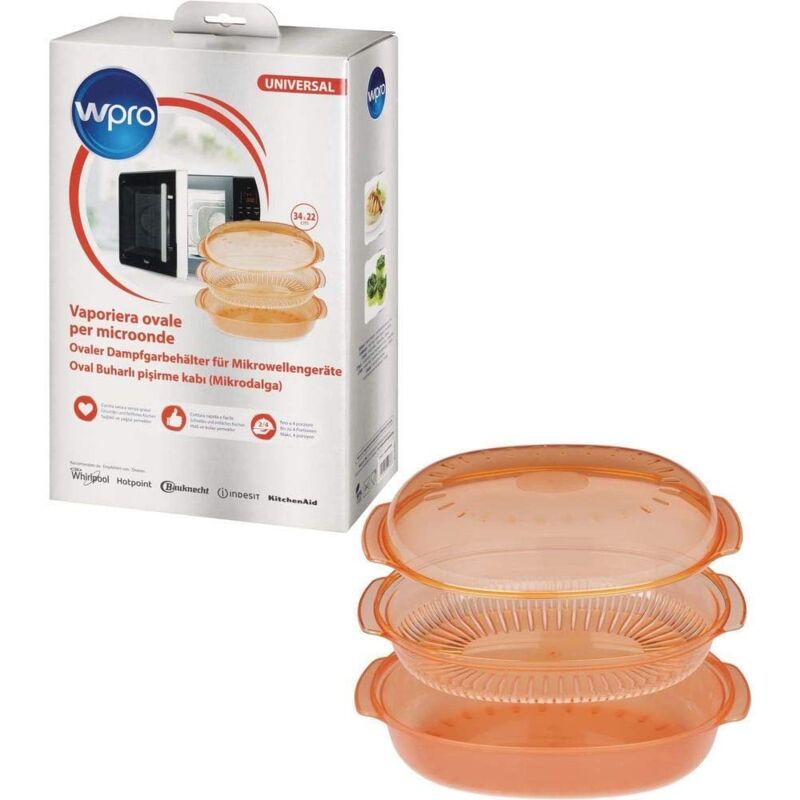 foto del prodotto piatto vapore ovale easycook 340x220mm stm250 originale accessori e prodotti whirlpool 43574178015250599367