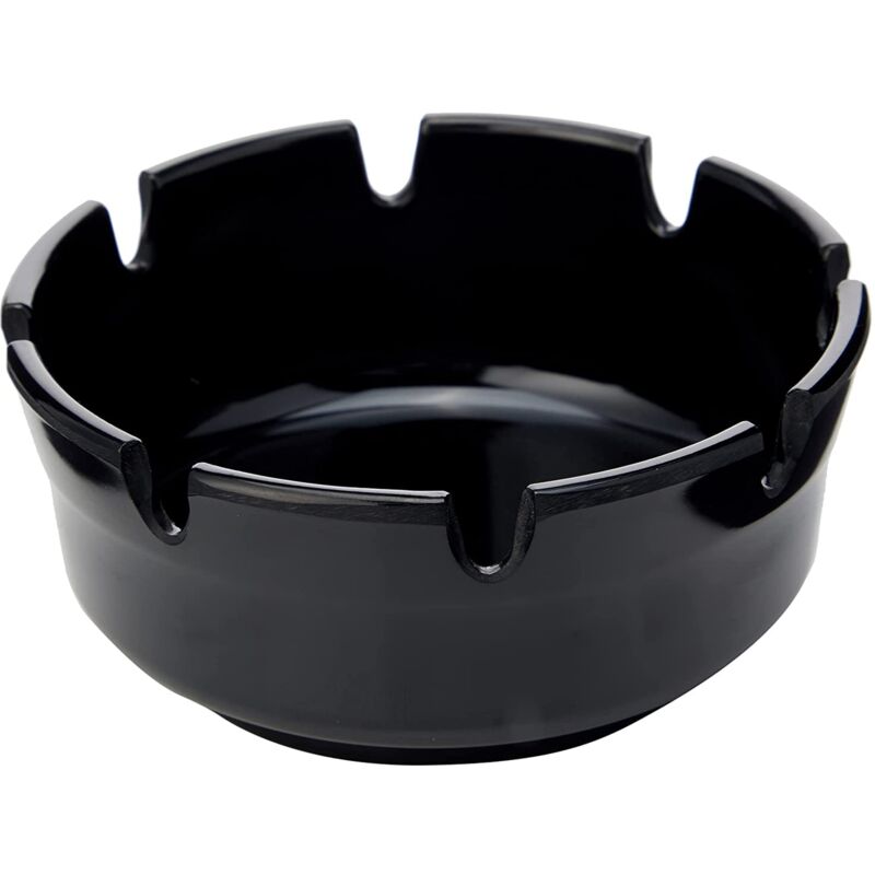 foto del prodotto piazza 6 posacenere da esterno design rotondo in plastica 10 cm posaceneri da tavolo per sigarette e sigari adatto per casa, giardino, bar,