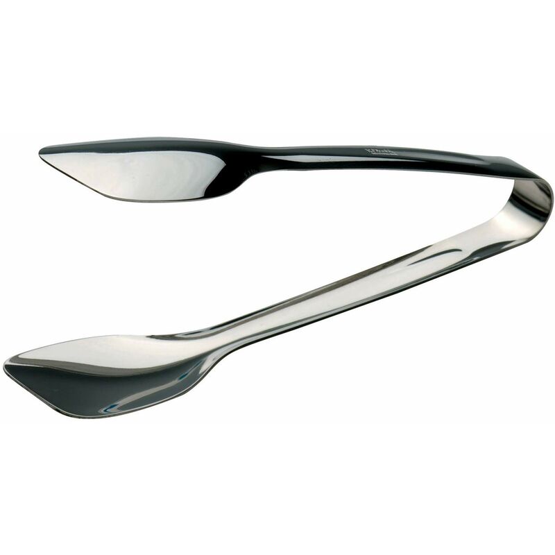 foto del prodotto piazza pinza cucina fonda multiuso in acciaio inox 18cm, pinze di alta qualit e resistente al calore, molla per barbecue, hamburger, pasta,