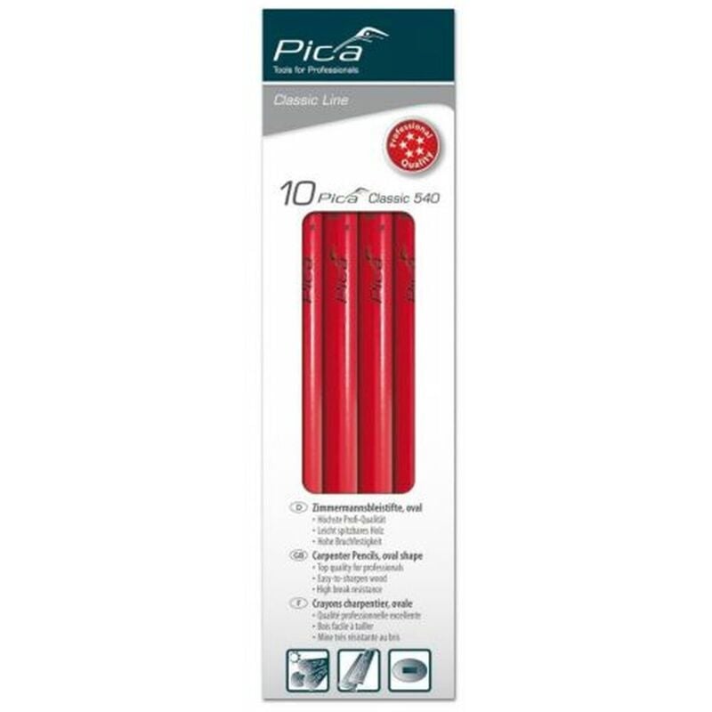 foto del prodotto pica - 540/30-10-l piz 30cm-carpint. cj.10-c/colg.