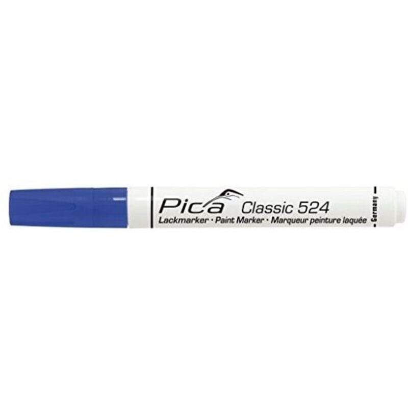 foto del prodotto pica - pennarello indelebile blu ad alto contrasto 'classic 524'.